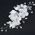 thumbnail image 1 of Horquillas para el pelo para boda, accesorios decorativos para fiestas, novedosos, ligeros, regalo para fiestas, pinzas para el pelo, para Alambre de plata blanco, 1 of 10
