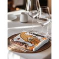 thumbnail image 6 of Fall Thanksgiving Cloth Napkins Set of 4 Reusable Dinner Napkins, Maple Leaf Pumpkin Gnomes Gray Wooden Cocktail Napkin Washable Table Napkins for Wedding/Holiday Party/Baby Shower 20"x20", 6 of 7