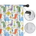 thumbnail image 4 of Blackout Kids Curtains,Colorful Dinosaurs Skating Pattern Childrens Insulated Curtains Set Of 2,Bedroom Essentials,Toddler Room Decor 42"x84", 4 of 5