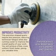 thumbnail image 5 of Dura-Gold Premium 60 Grit 6" PSA Purple Film Ceramic Sanding Discs, Box of 25 - Self Adhesive Stickyback Sandpaper for DA & Random Orbital Sanders - Abrasive Sand Auto Paint, Metal, Wood, Woodworking, 5 of 6