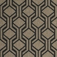 thumbnail image 5 of SAFAVIEH Courtyard Bristol Geometric Indoor/Outdoor Runner Rug, Brown/Black, 2'3" x 6'7", 5 of 6