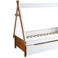 thumbnail image 3 of Acme Loreen Twin Bed Oak & White, 3 of 5