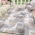 thumbnail image 4 of Modern Abstract 5x7 Area Rug, Washable Non Slip Soft Low Profile Indoor Rug, Textured Neutral Floor Rug for Living Room, Bedroom, Dining Room & Office, 4 of 13