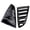 Shiny Black, variant on Rear Quarter Window Louvers Scoops Spoiler Car Tunning Panel Side Air Vent Cover For Ford For Mustang 2015 2016 2017 2018 2019 2020