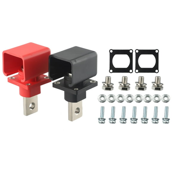 2pcs 300A/400A All-copper Lithium Battery Post Through Wall High-current Terminal Battery Connector Energy Storage Terminal