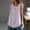 #0144-Pink, variant on Women's Sleeveless Tops with Asymmetrical Button Detail, Casual Tank Blouses with Side Slit Design, Soft Stretchy Single Shoulder Shirts for Spring Summer Fall, Daily Party Vacation Gift