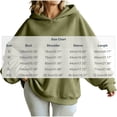 thumbnail image 6 of Women’s Oversized Hoodie Sweatshirt Casual Loose Fit Pullover Hooded Sweatshirt Long Sleeve Tops Solid Color Basic Hoodie Sweatshirt for Fall Winter, 6 of 6