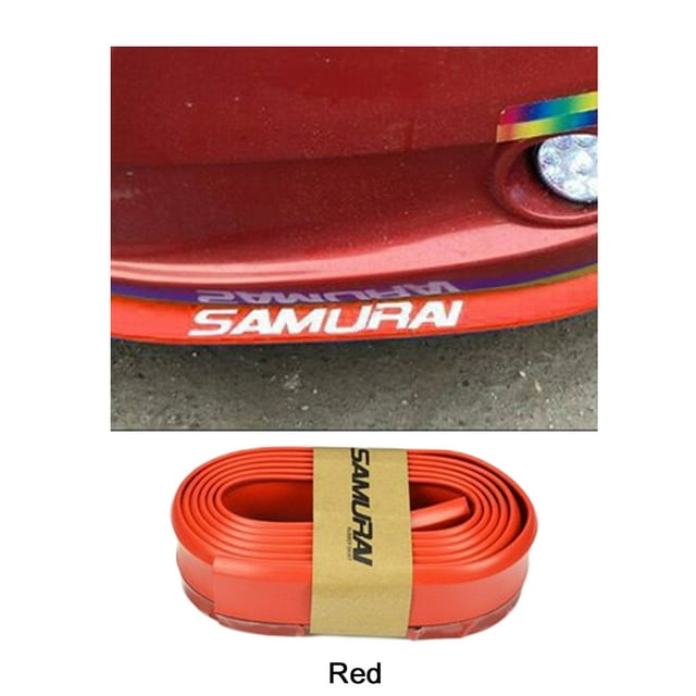 Front Bumper Cover Universal Car Front Lip Protector front lip cover front Guard Flexible Bumper Protective Rubber Strap 2.5m