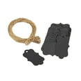 thumbnail image 1 of yuksok 100Pcs Unfinished Paper Tags Writing Gift Tags with String Rope Plaque Ornaments Black, 1 of 9