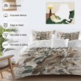 thumbnail image 4 of Farmhouse Owl Bedding 3 Piece Duvet Cover Set Queen Size, Country Envelope Postmark Rustic Botancial Soft Microfiber Comforter Cover with Zipper Closure & Pillowcases, FadeResistant Quilt Cover, 4 of 9