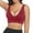 Wine, variant on HOWPAY Wireless Bras for Women Push up Full Coverage No Underwire Supportive Stretch Sports Pullover Bralettes Comfortable Soft Underwear Beige L
