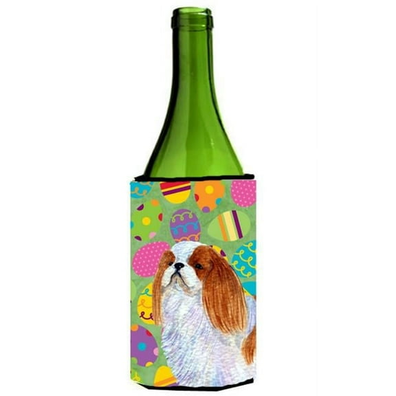 English Toy Spaniel Easter Eggtravaganza Wine bottle sleeve Hugger - 24 Oz.
