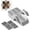 12 Pack, variant on Drywall Repair Clips Kit with Screws, Stainless Steel Wall Patch Clips for 1/2 and 5/8 Inch Sheetrock, Strong Metal Backing Drywall Fastener Clips for Hole Repair & DIY Home Improvement (12 Pack)
