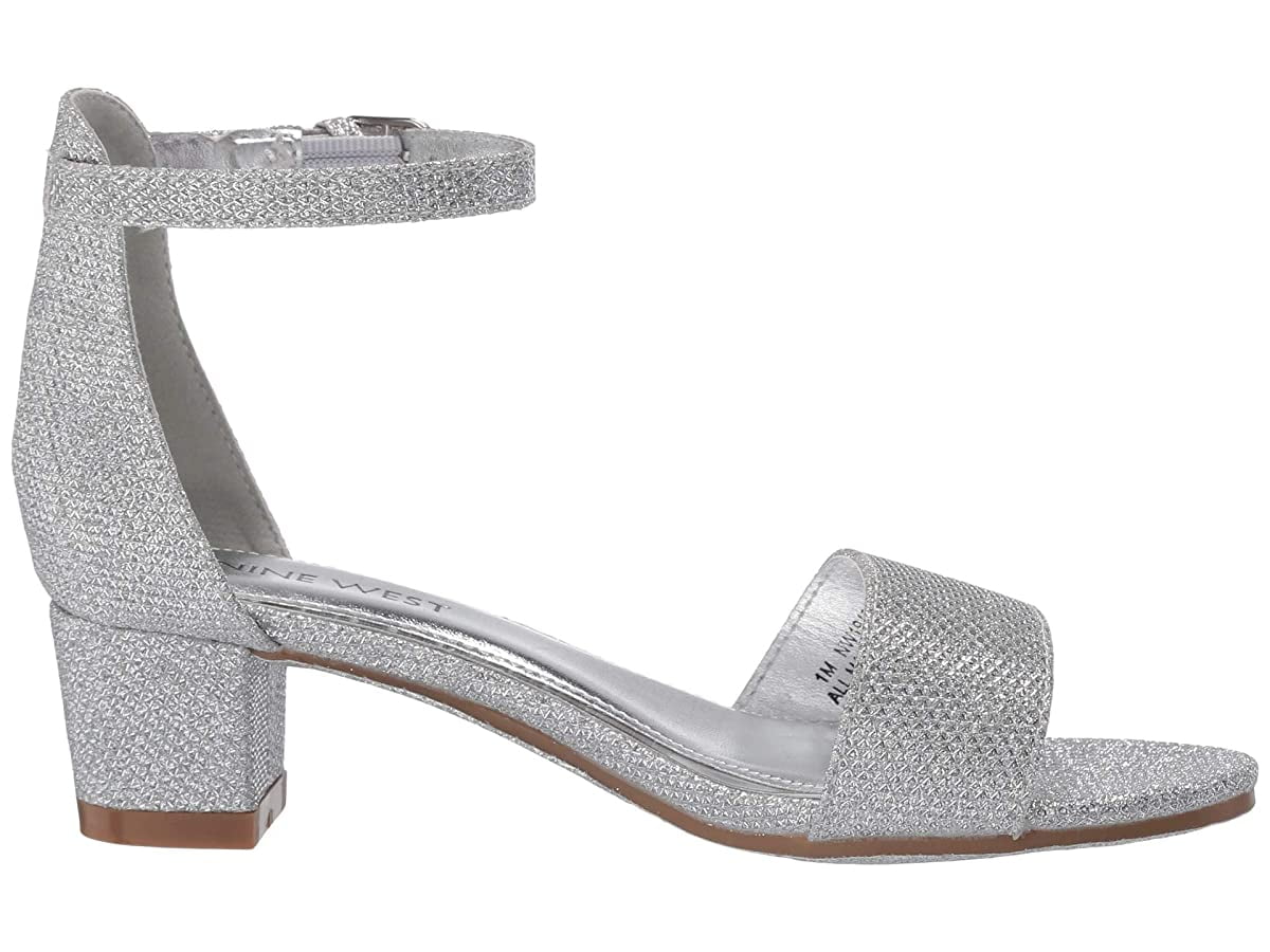 Nine West Kids Tess (Little Kid/Big Kid) Silver Mesh - Walmart.com