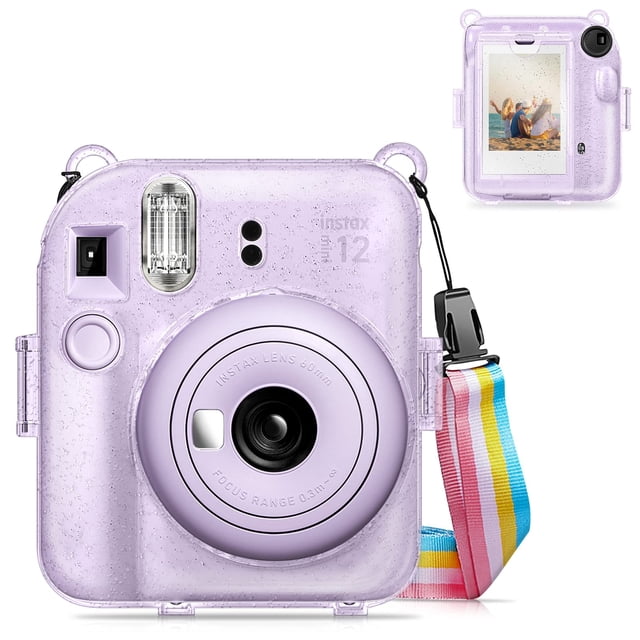Funda protectora transparente para cámara Fujifilm Instax Mini 12