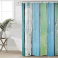 thumbnail image 4 of Shower Curtain Bathroom Set Farmhouse Gradient Wood Board Waterproof Fabric Shower Curtains with Grommets&Hooks Farm Vintage Wooden Privacy Bath Curtain for Bathtub 36x72in, 4 of 7