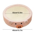 thumbnail image 3 of Nebwoak Cat Scratcher & Bed Combo - Round Cardboard Cat Bed with Scratcher, Durable Non-Shedding Pig Shaped Pet Bed for Small Cats Under 10 lbs, Non-Toxic Pink, 3 of 6