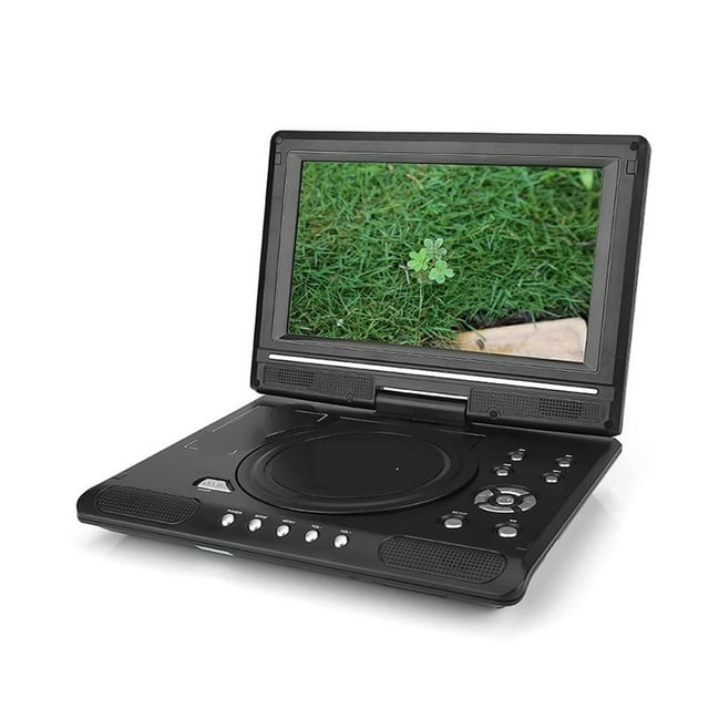 9.8 Inch Portable Home Car DVD Player Rotatable VCD CD Game TV Player Radio Adapter Support FM Radio Receiving ,Easy to Install