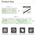 thumbnail image 3 of Yayeee Faucet Mat for Kitchen Sink 14.7" Diatomite Long Splash Guard Pad, Green Floral, 3 of 7