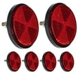 thumbnail image 4 of 6Pcs Bike Reflector Bike Lamp Reflector Plastic Reflector Warning Reflector Bike Supplies Plastic Bike Reflector Round Reflective Piece Cycling Reflector Bike Reflective Piece, 4 of 9
