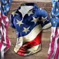 thumbnail image 2 of UAYOTSE USA 4th of July Shirts for Men, Short Sleeve Patriotic Tee with Glittery Fireworks Design XXL Navy, 2 of 4