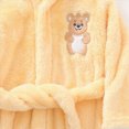 thumbnail image 6 of Gibobby Boys Girls Kids Hooded Bathrobe,Soft Flannel Loungewear Robe with Adjustable Tie,Cartoon Print,for Toddlers to Kids 18 Month 2T 3T 4T 5T 6T Toddler Kids Pajamas,Yellow,Size 7-9T, 6 of 6