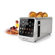 Inspirex Modern 4 Slice Toaster, Smart Toaster with Intuitive Touchscreen Interface, Stainless Steel