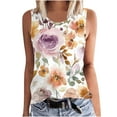 thumbnail image 2 of ITSAME Tank Tops for Womens, Plus Size Loose Fit Floral Casual Fashion Blouses Multicolor 4XL, 2 of 5