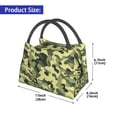 thumbnail image 3 of Army Camouflage Pattern Lunch Tote Bag Trendy Lightweight Reusable Stylish Bento Box For Adult, 3 of 7