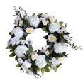 thumbnail image 2 of Travelwant Floral Wreath, Door Wreath, Artificial White Peony Wreath for Front Door , Front Door Decorations Wall Decor, 2 of 8