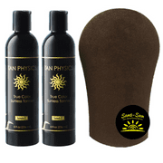 Tan Physics True Color Tanner (2 Pack) w/ FREE Tanning Mitt by Sans-Sun