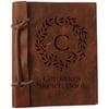 Custom Wreath Authentic Leather Journal, Large: 8.8" x 5.85"