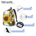 thumbnail image 4 of Naloa Sunflowers (2) Canvas Backpack for Men Women Rucksack Casual Travel Daypack College Tote Satchel Bookbag for Teens-Medium, 4 of 7