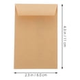 thumbnail image 3 of 120 pcs Small Envelopes Kraft Paper Envelopes Plants Seeds Envelopes Blank Storage Envelopes, 3 of 5