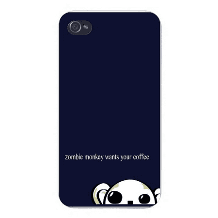 Apple Iphone Custom Case 4 4s White Plastic Snap on - 