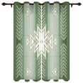 thumbnail image 2 of 2 Panels Bohemian Aztec Rural Farmhouse Sage Green Curtains for Bedroom Living Room Drapes Kitchen Kid's Room Window Curtain Home Decor, 2 of 7