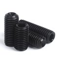 10-50PCS DIN916 black or brass set screw M1.6 M2 M2.5 M3 M3.5 M4 M5 M6 ...