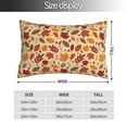 thumbnail image 2 of Fotbe Autumn Leaves 2 Funda de Almohada Decorativa Estilo Occidental, Lujo en Algodón, Fundas para Almohadas King, Cojín Estampado para Decoración del Hogar-14"x20", 2 of 6