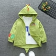 thumbnail image 5 of Zanarzt Kids Jackets Girls Toddler Baby Boys Hoodie Zipper Coat Waterproof Raincoat Lightweight Windbreaker Outwear Rain Jacket Green,1-2 Years, 5 of 5