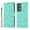 Green, variant on TECH CIRCLE For Samsung Galaxy S24 Wallet Case,PU Leather Embossed Flower Folding Folio Case Cards Holder Lanyard Anti-Scratch Shockproof Bumper Cover Case For Galaxy S24 6.1" 2024,Green