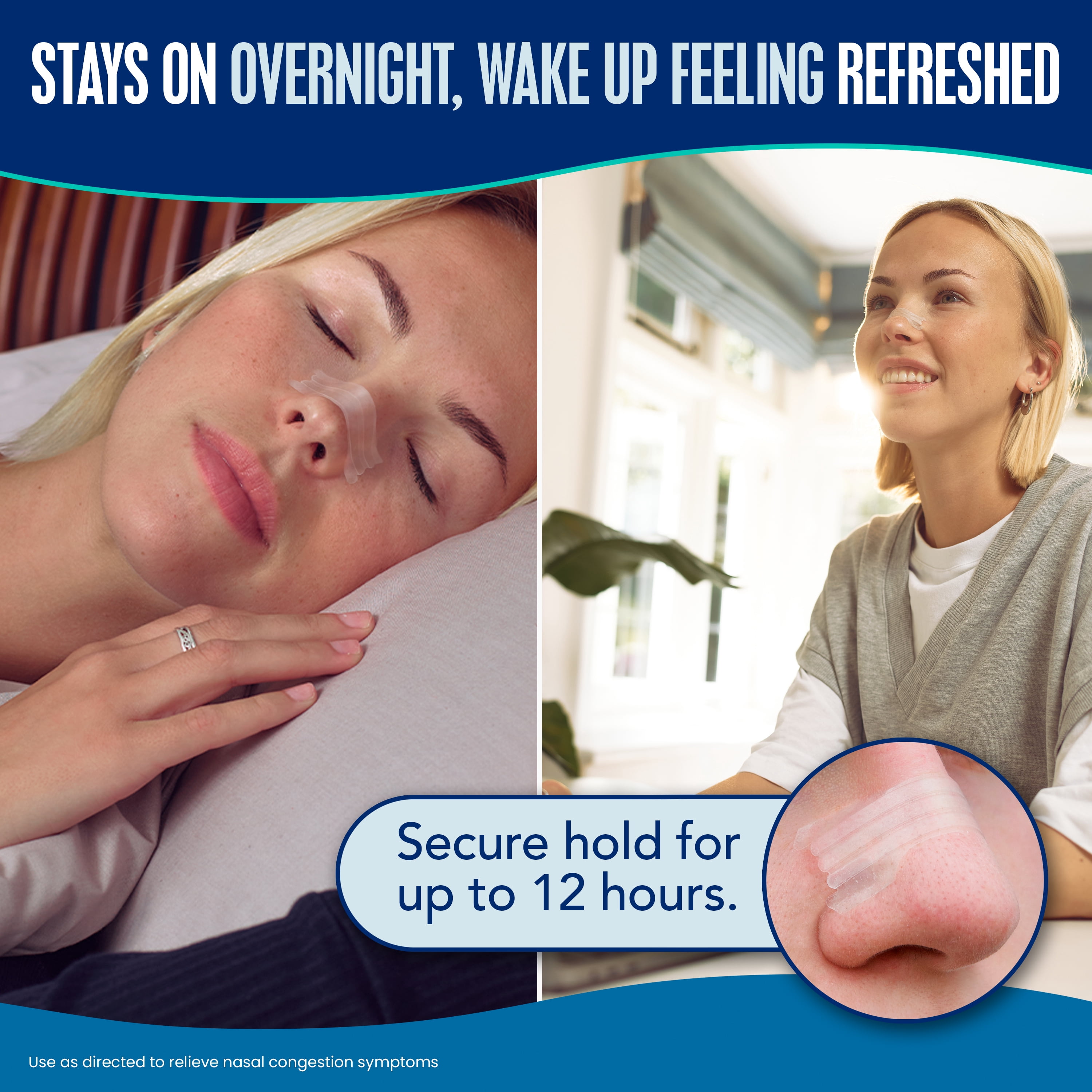Breathe Right Nasal Strips, Clear Nasal Strips, Extra Strength, For Sensitive Skin, 26 Count