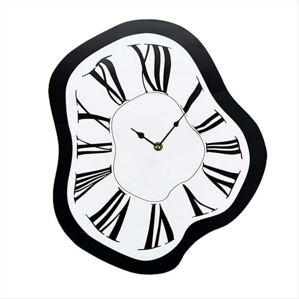 Reloj Retorcido de Dalí, Reloj de Pared Estilo INS, Reloj de Pared Silencioso, Reloj Simple para Decorar la Sala de Estar