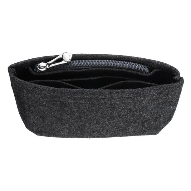 Inserto organizador de bolso Uxcell, organizador de mano pequeño de fieltro, almacenamiento de mini bolsa