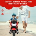 thumbnail image 4 of Costway 12V Kids Ride On Motorcycle Electric Motor Bike w/ Training Wheels & Light Red, 4 of 9