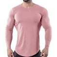 thumbnail image 1 of WREESH T-shirt à Manches Longues de Mise en Forme pour Homme, Couleur Unie, Col Rond, 1 of 3