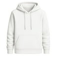 thumbnail image 3 of Plain Basic Hoodies for Women 2025 Fall Winter Long Sleeve Casual Hooded Sweatshirt with Pockets Pullover Tops, 3 of 5