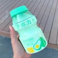 thumbnail image 5 of Plastic Fruit Juice Water Bottle Milk Cartoon Shaker Bottle, 16oz/480ml Transparen, 5 of 5