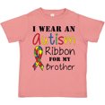 thumbnail image 3 of Inktastic I Wear an Autism Ribbon for My Brother Boys or Girls Toddler T-Shirt, 3 of 5
