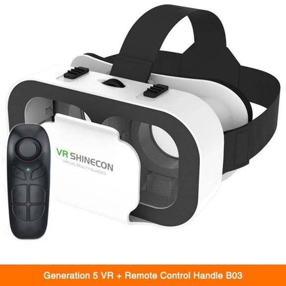 MesaSe Lunettes Intelligentes de Réalité Virtuelle 3D VR avec Télécommande Sans Fil IMAX Film Gaming Lunettes VR