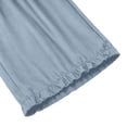 thumbnail image 6 of hlysgo Womens Linen Palazzo Pants Ruffle Wide Leg Cropped Flowy Casual Loose Fit Summer Beach Trousers with Pockets Light Blue,S, 6 of 6